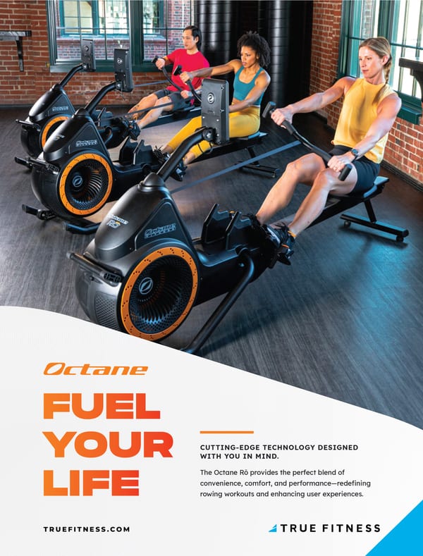 Octane Fitness print ad reading Fuel Your Life.