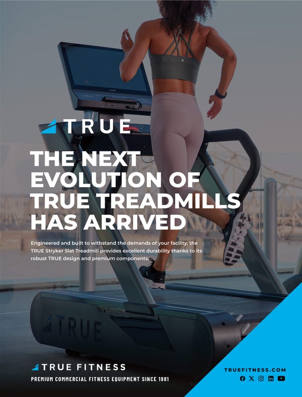 TRUE Fitness print ad reading The Next Evolution of TRUE Treadmills Has Arrived.